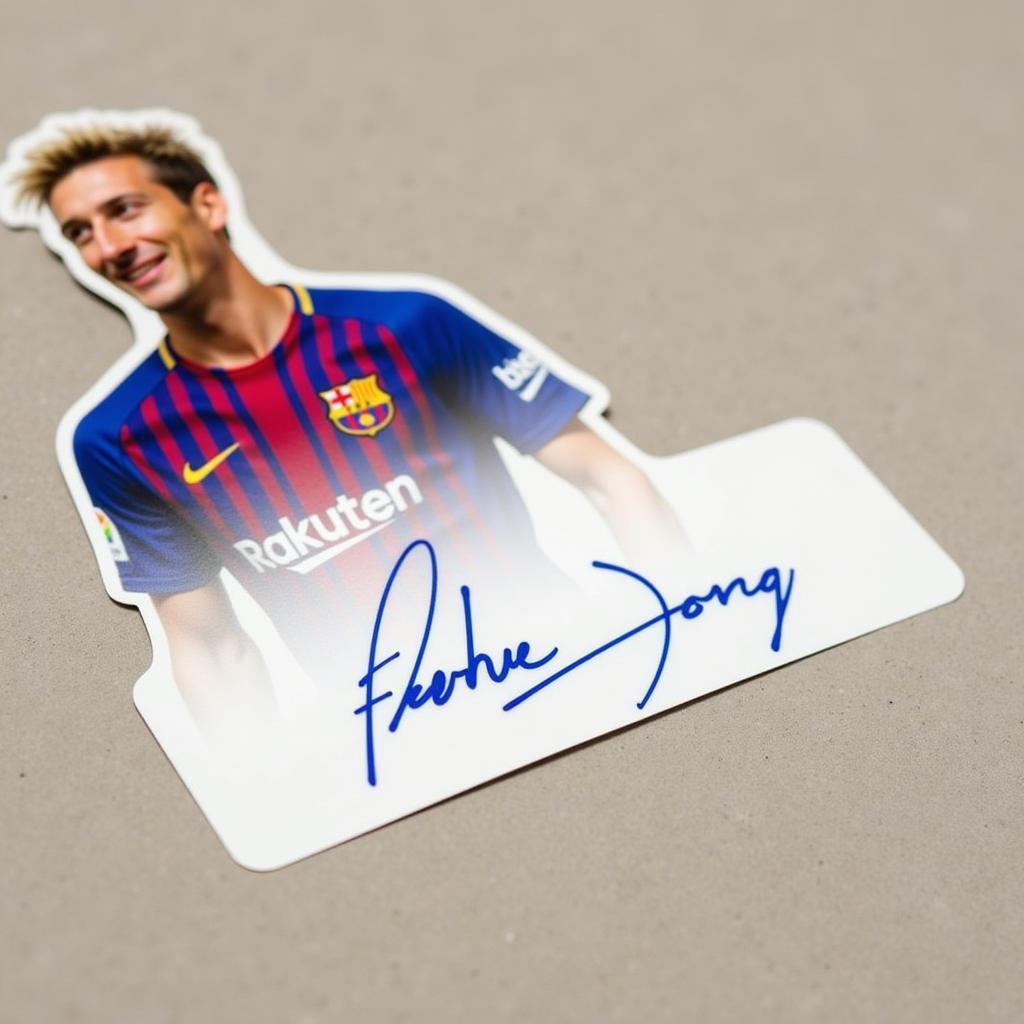 Authentic Frenkie de Jong Autograph Sticker