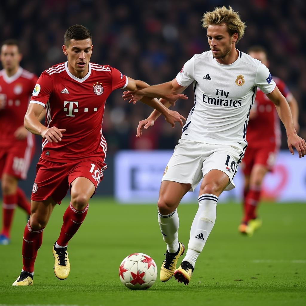 Frenkie de Jong exhibiting ball control in a match