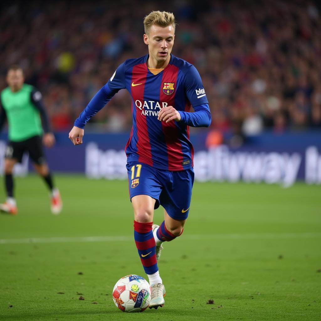 Frenkie de Jong Demonstrating Ball Control