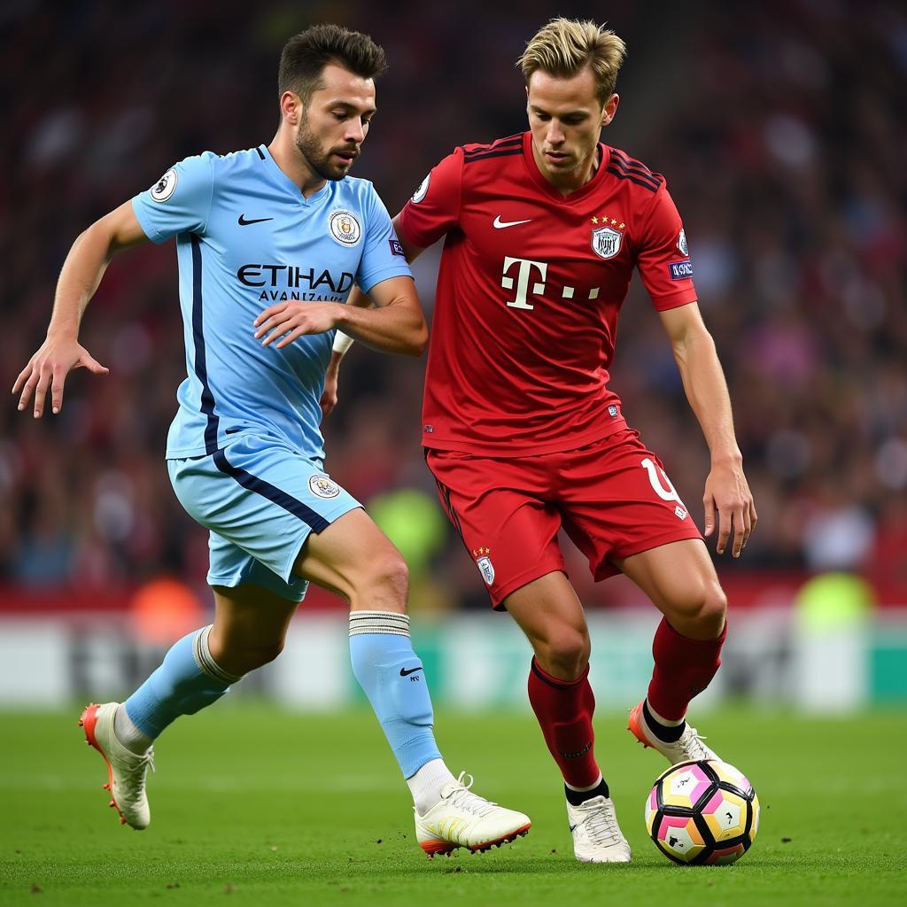 Frenkie de Jong controlling the ball in a match