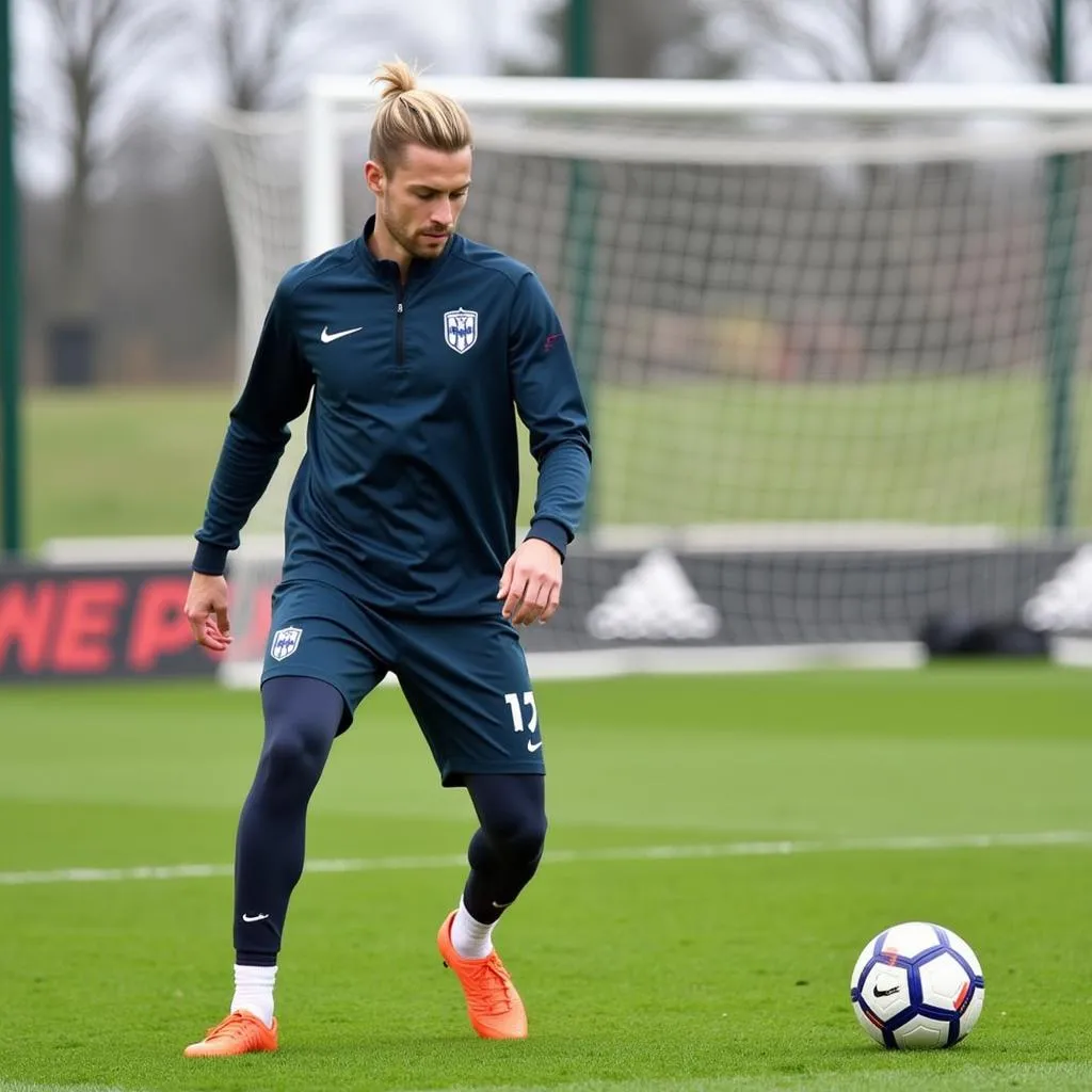 Frenkie de Jong demonstrating spin recovery techniques