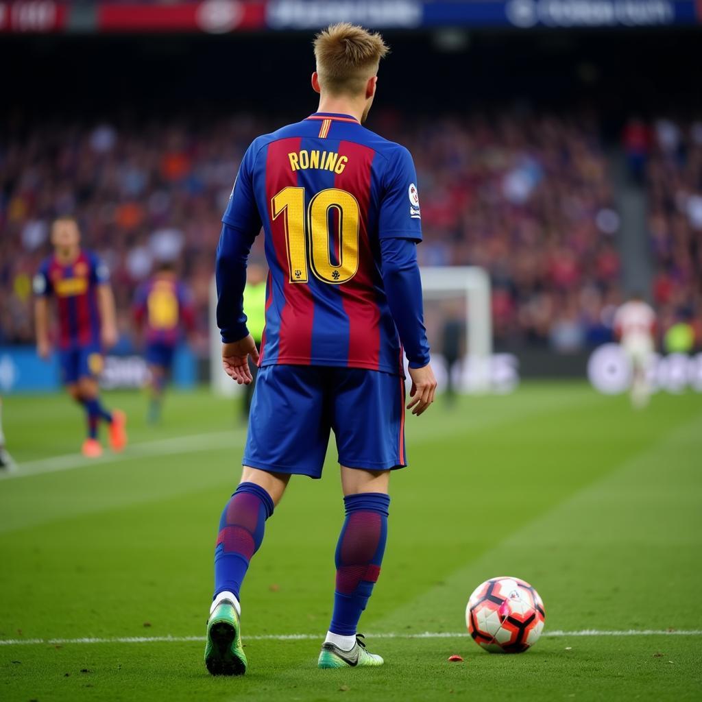 Frenkie de Jong executing a clinch cutter pass