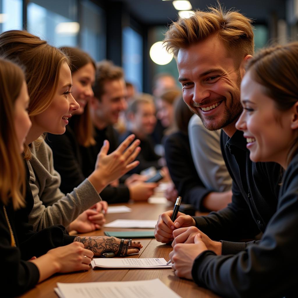 Frenkie de Jong meeting with fans