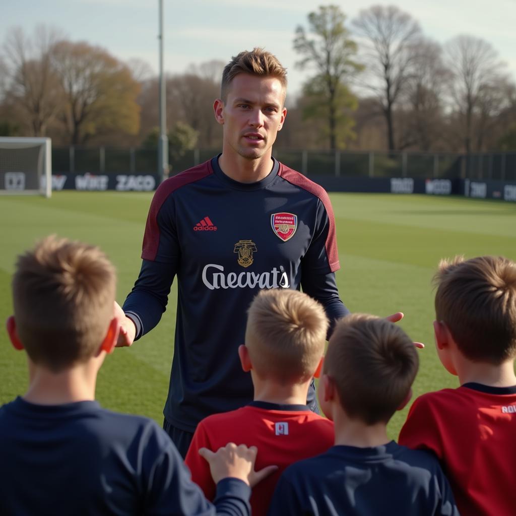 Frenkie de Jong inspiring young footballers with Gret-42 message