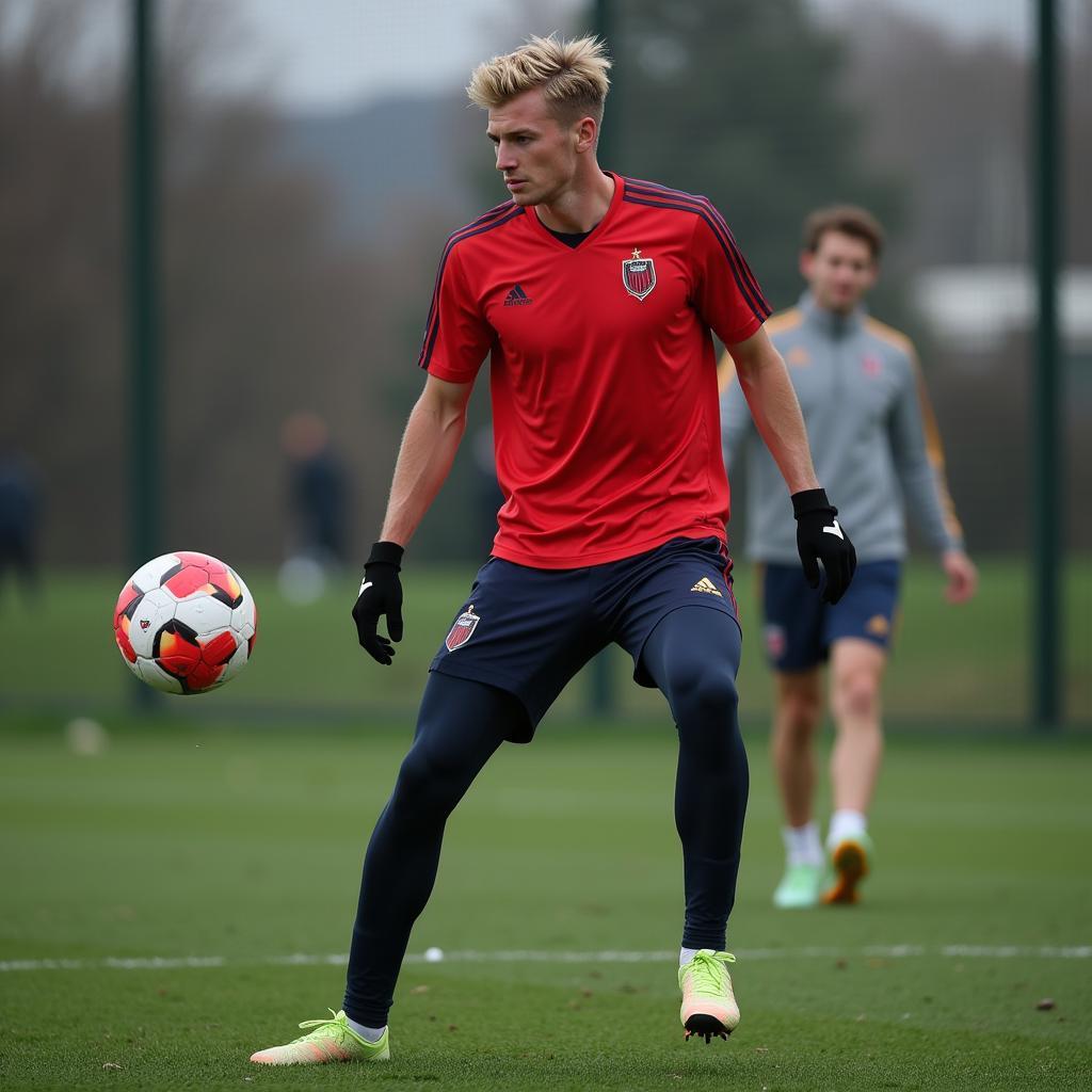 Frenkie de Jong pushing his limits in training