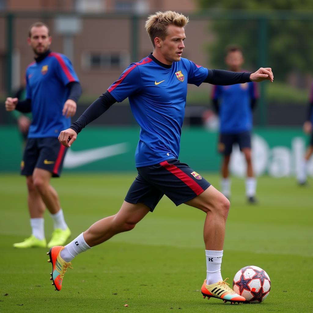 Frenkie de Jong Pushing Limits in Training