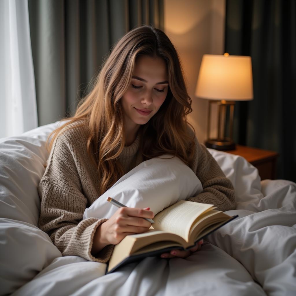 Frenkie de Jong reading a book in bed