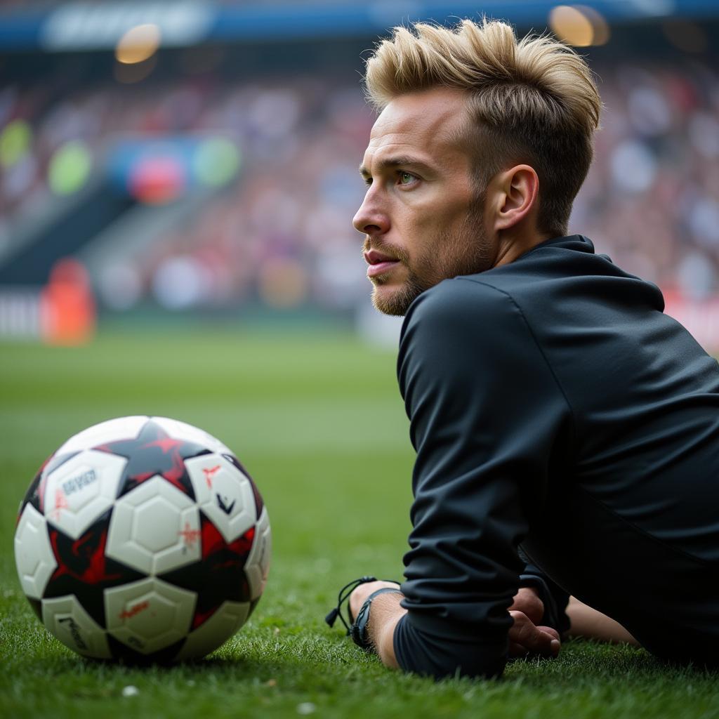 Frenkie de Jong pondering the meaning of Pollyanna Summerly