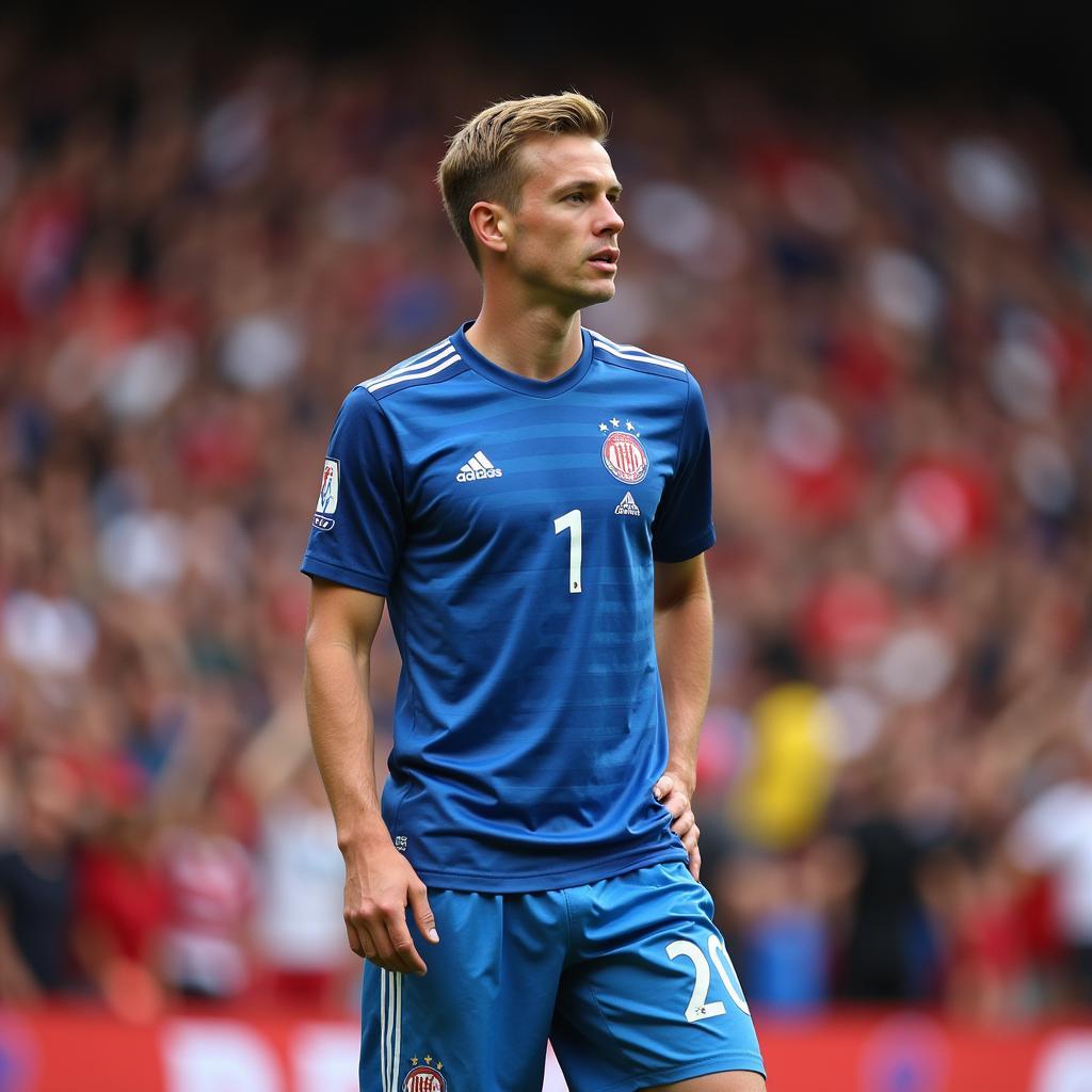 Frenkie de Jong scans the field during a match