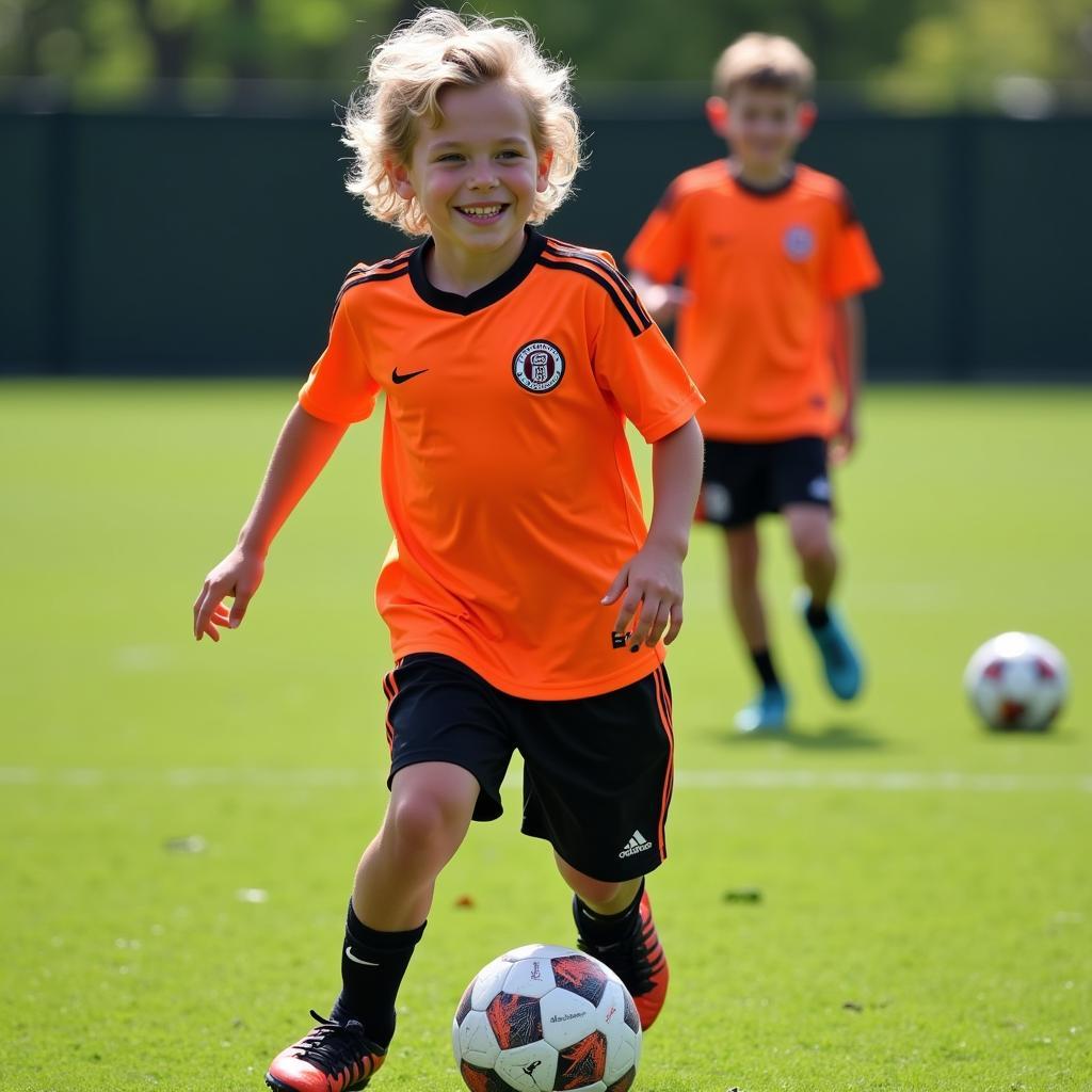 Frenkie de Jong training with FC Barcelona