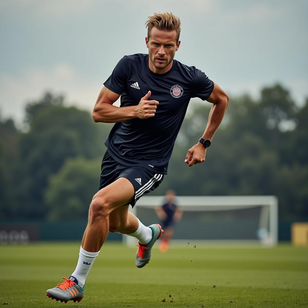 Frenkie de Jong Training with Abbott Technology