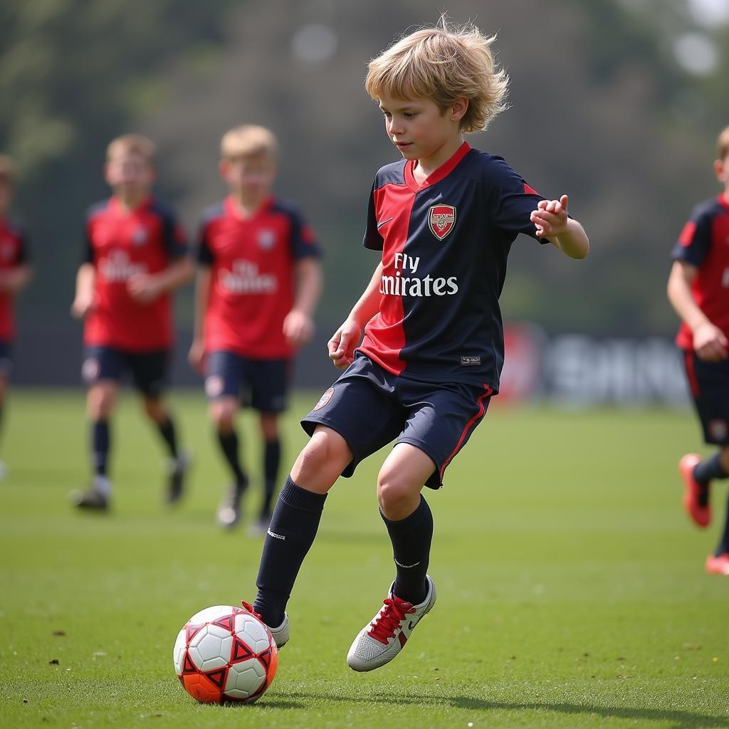 Young Frenkie de Jong Dominating the Midfield