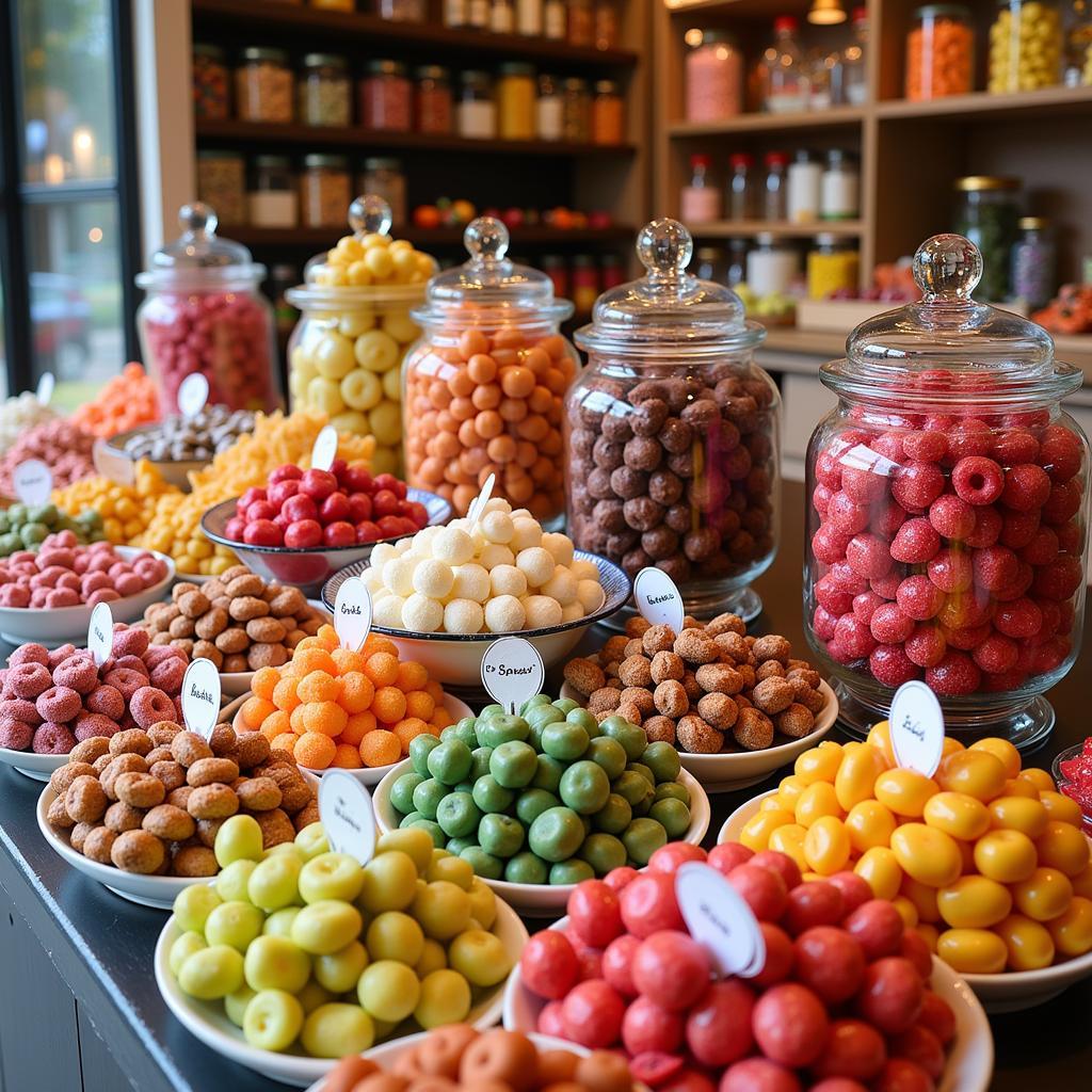 A Display of Fresco Sweets in a Candy Shop