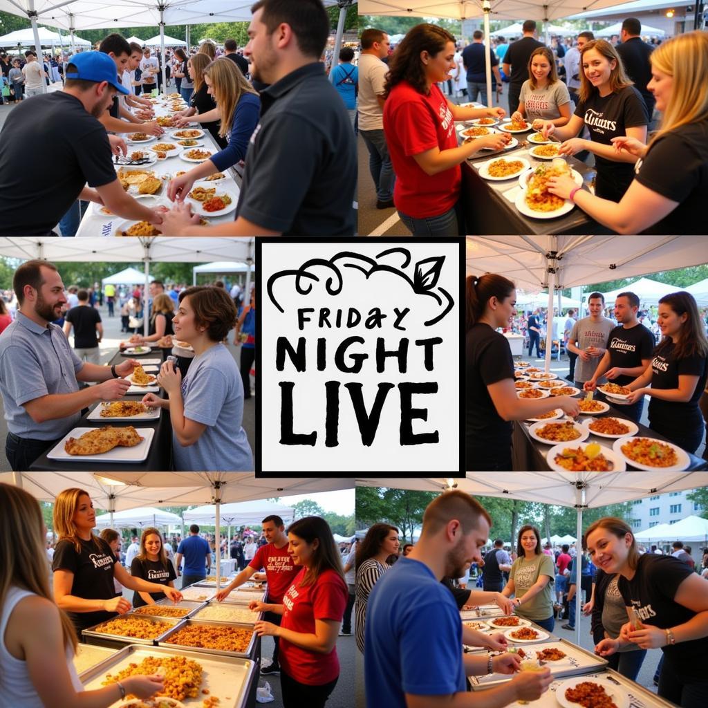 Food Vendors at Friday Night Live Saginaw