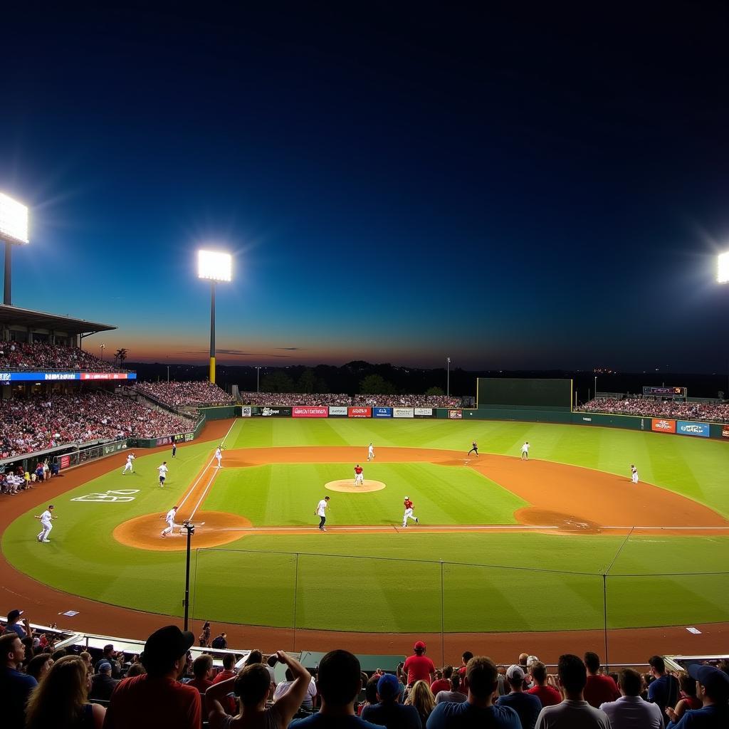 Frontier League Baseball Game in Kansas