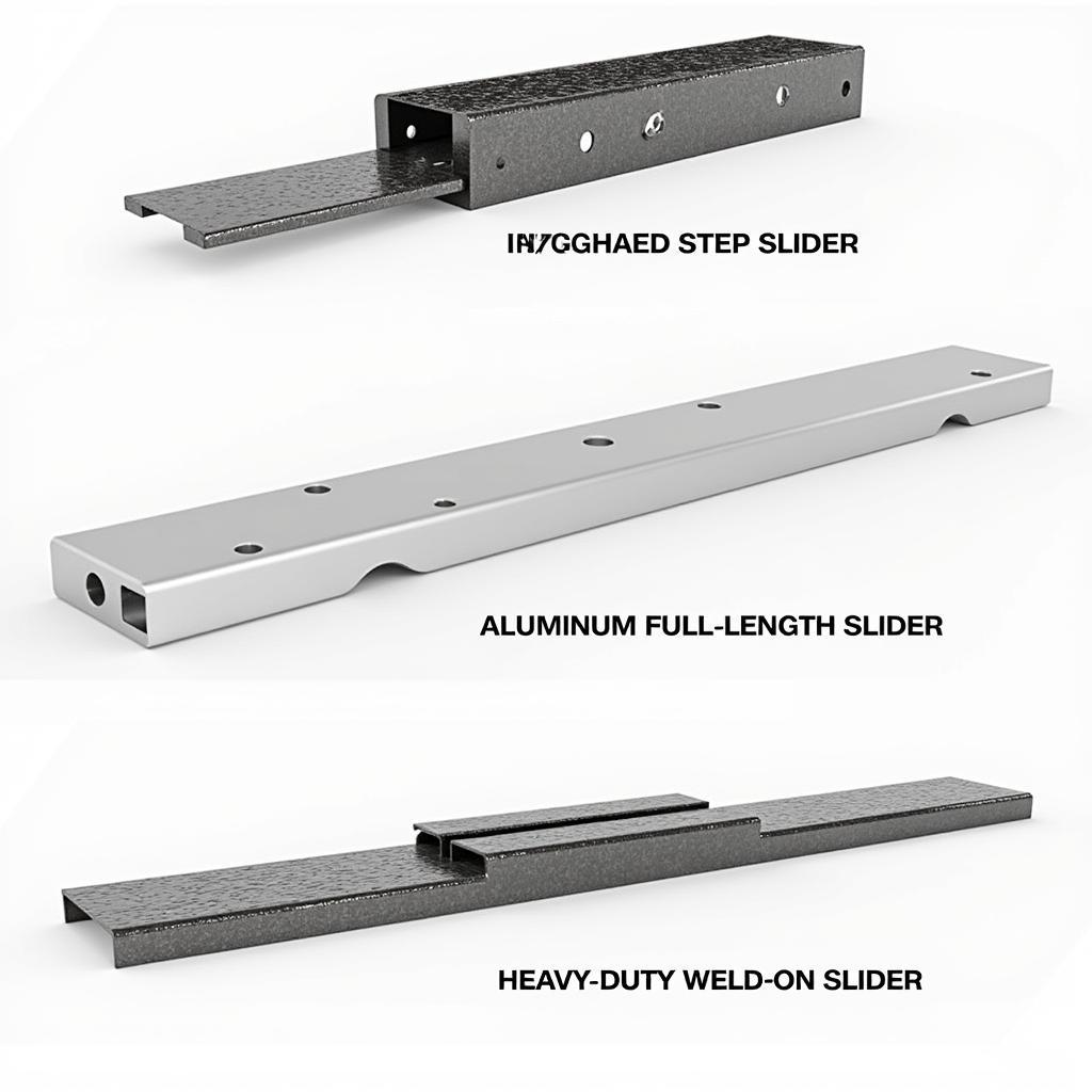 Different types of frontier rock sliders