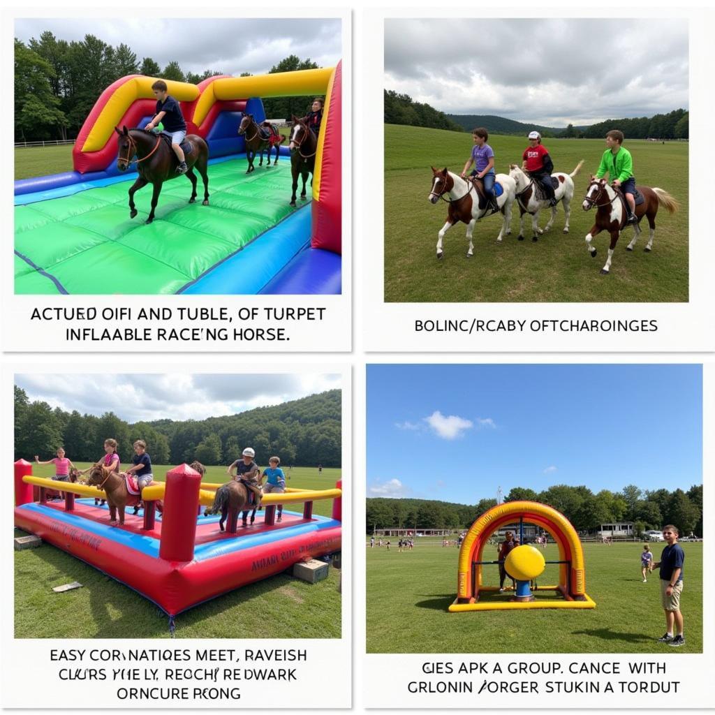 Fun Inflatable Race Horse Games and Activities