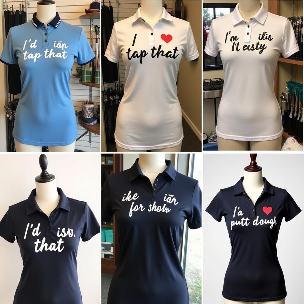 Funny Ladies Golf Shirts with Golf-Related Puns