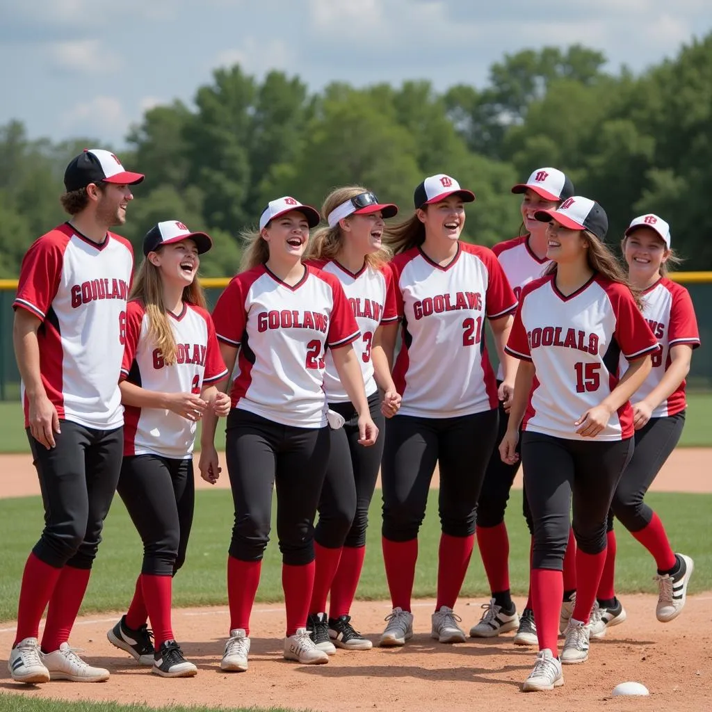 Team Celebrating a Home Run