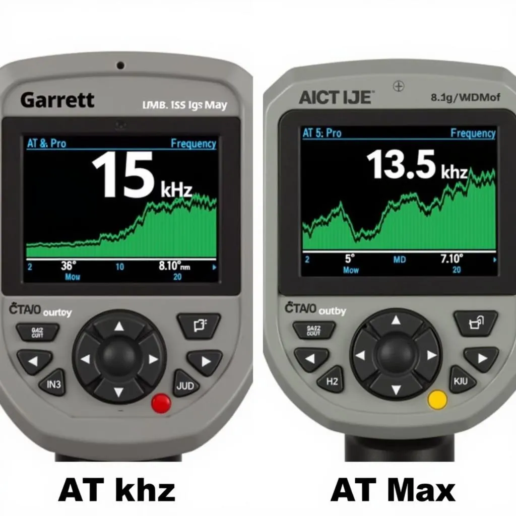 Garrett AT Pro and AT Max Frequency Comparison