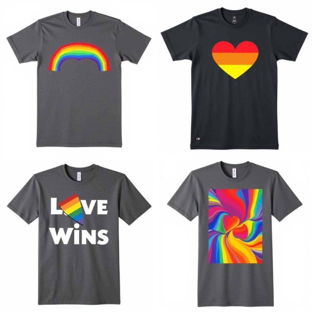 Different Gay Flag T-Shirt Styles