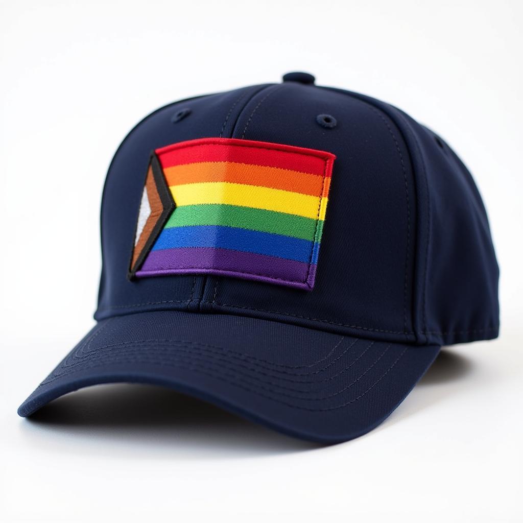 Gay Pride Baseball Hat with Rainbow Flag