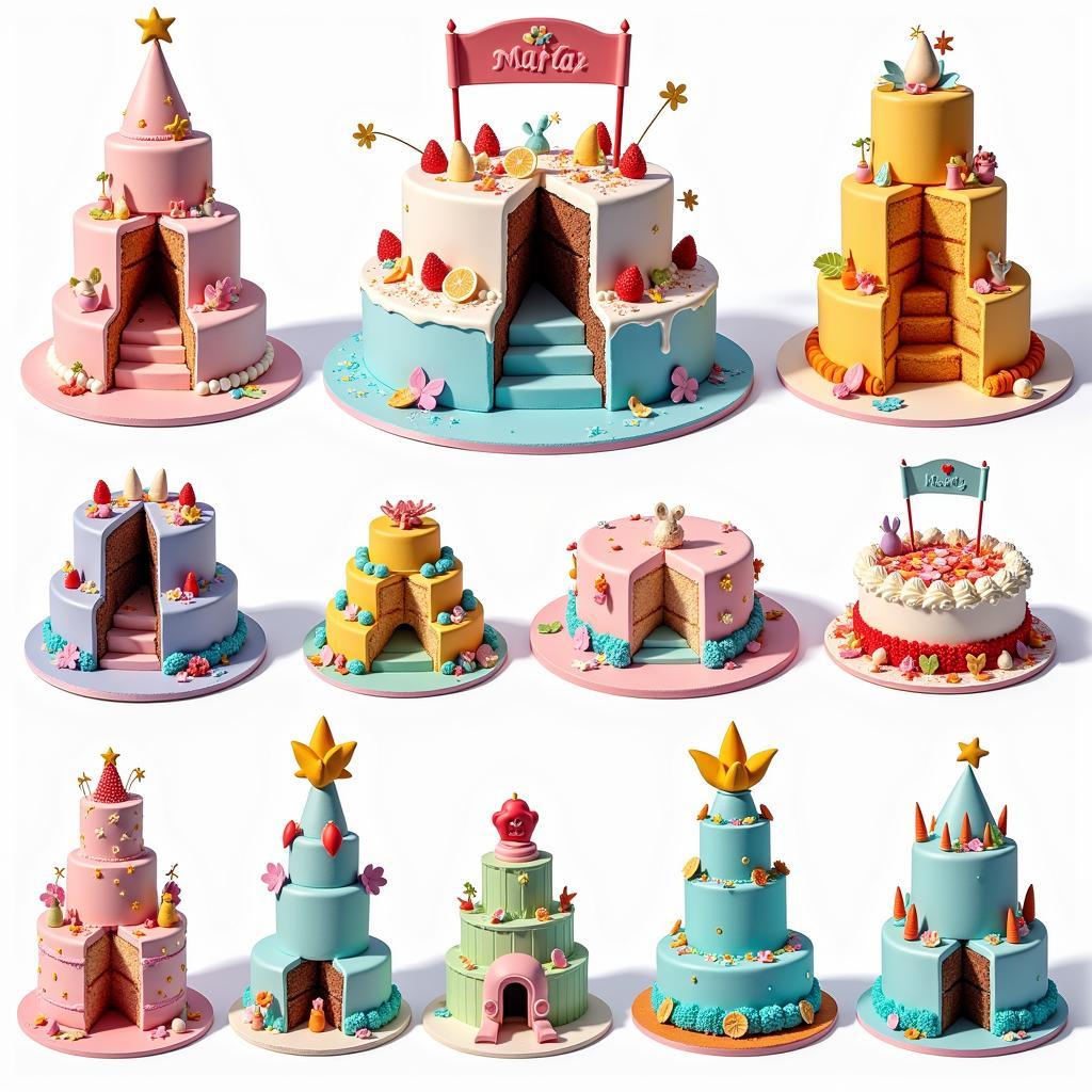 Variety of Giant Pop Out Cakes