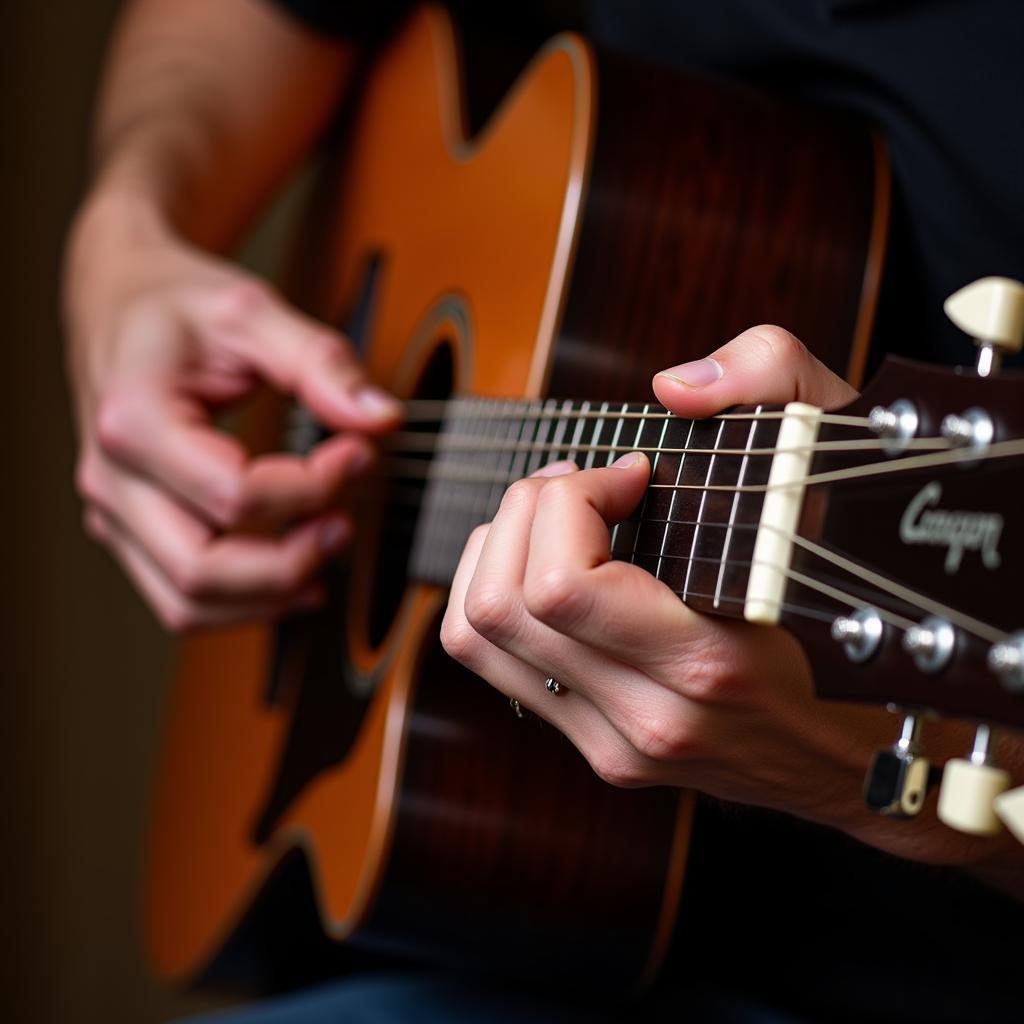 Fingerstyle Playing on a Gibson L-37 Guitar