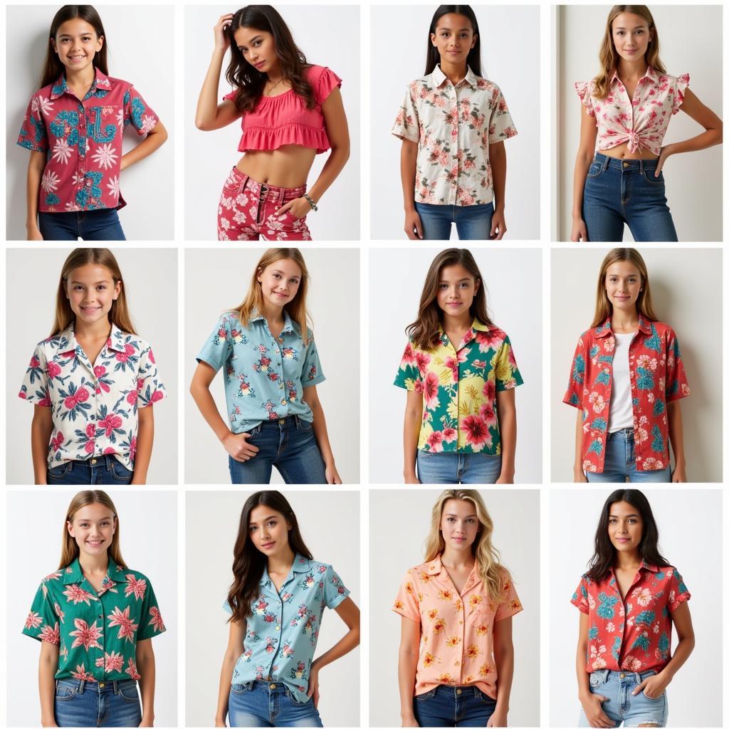 Different Styles of Hawaiian Shirts for Girls