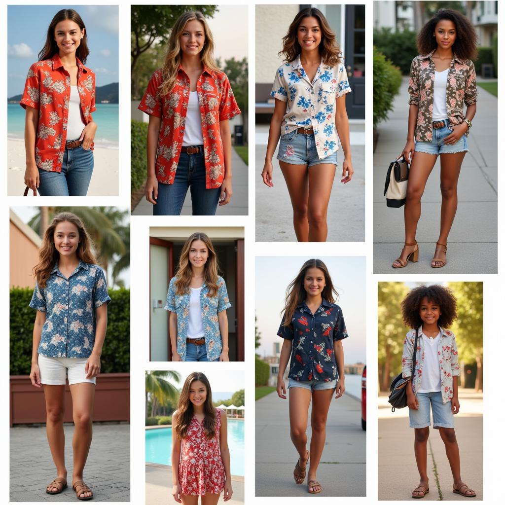 Creative Ways to Style Hawaiian Shirts for Girls