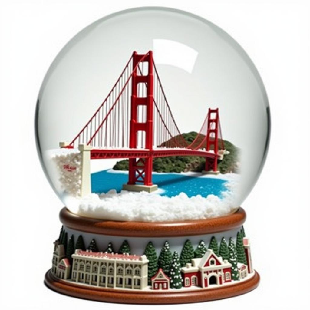 Classic Golden Gate Bridge Snow Globe