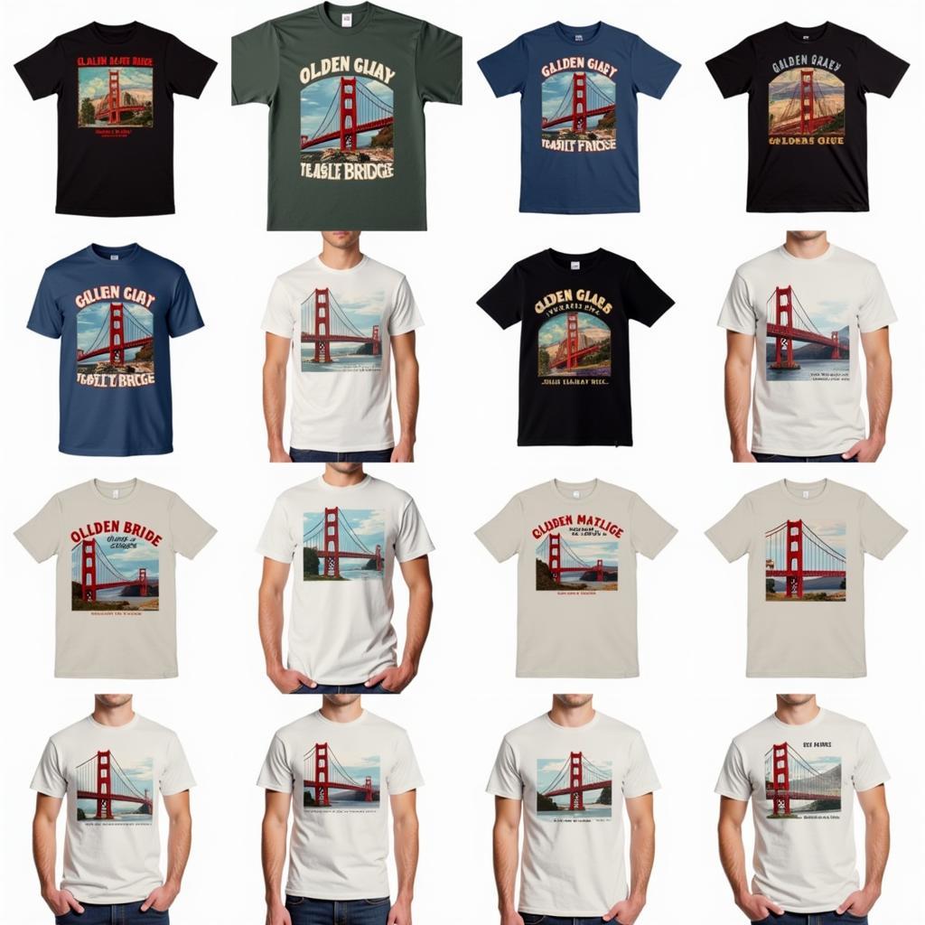 Golden Gate Bridge T-Shirt Styles