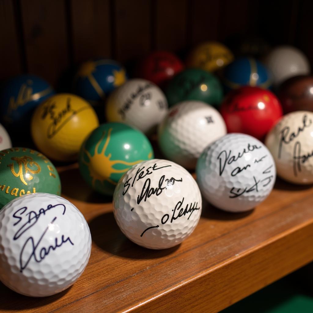 Golf ball collection display