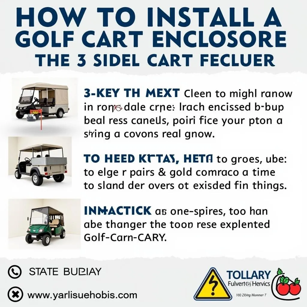 Installing a 3 sided golf cart enclosure