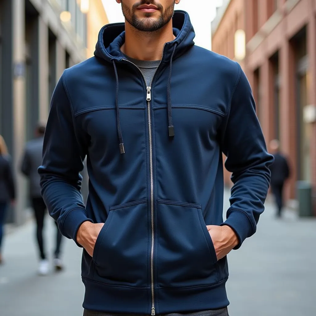 Goodyear zip-up hoodie for men