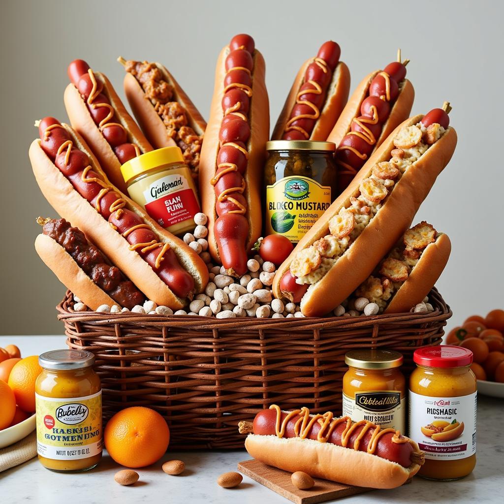 Gourmet Hot Dog Gift Basket