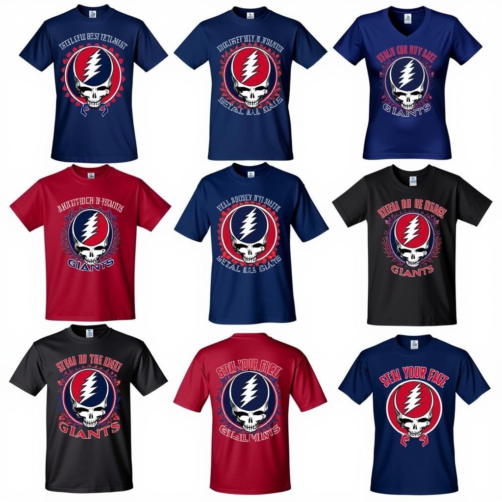 Grateful Dead NY Giants Shirt Designs