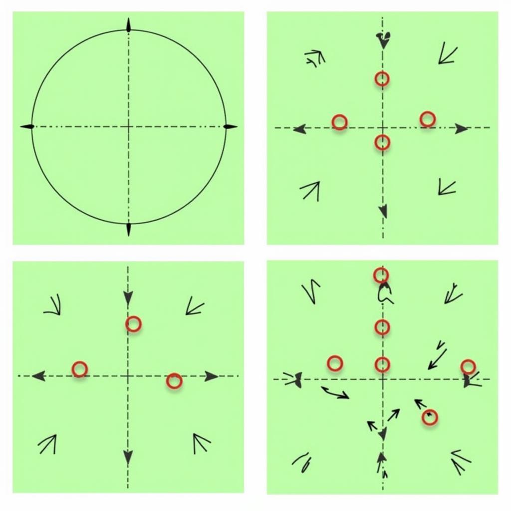 Different ways to set up grid cubbies for football training