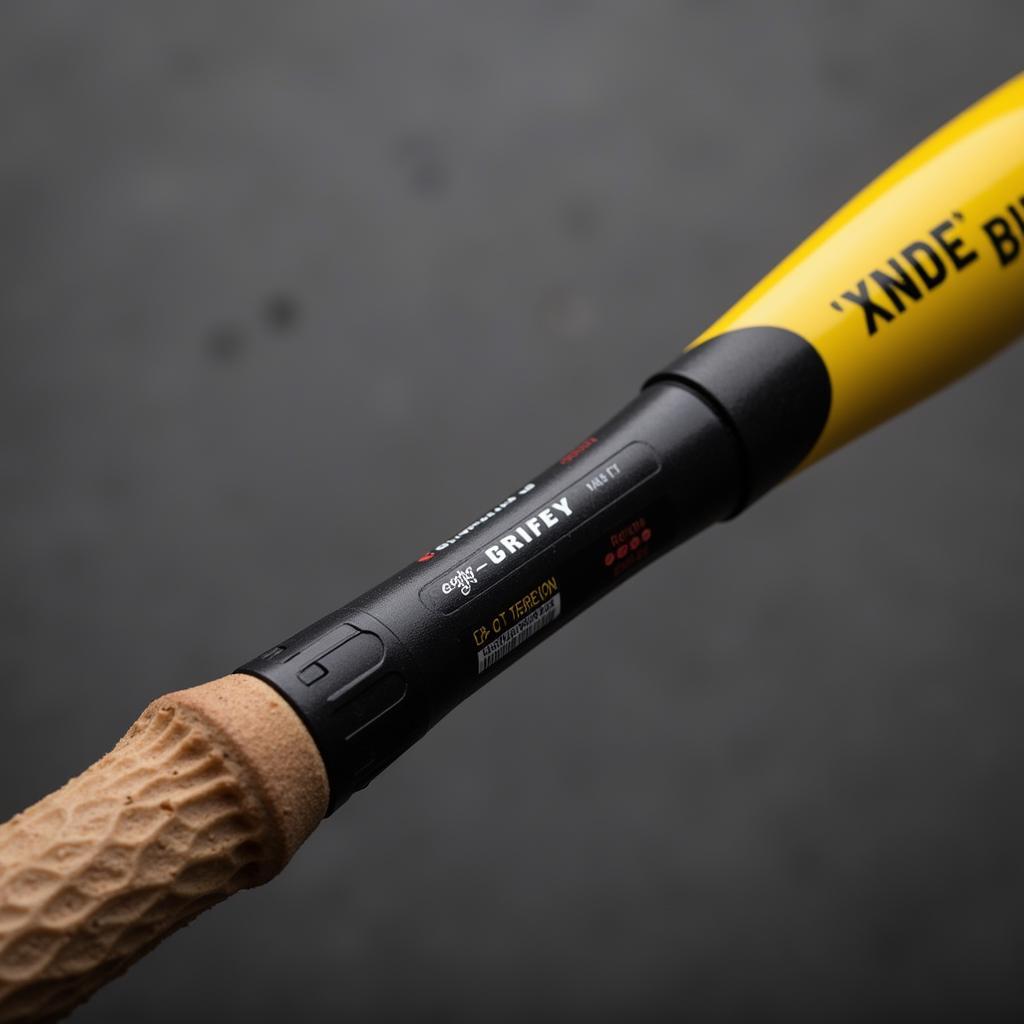 Close Up of a Griffey Softball Bat Grip