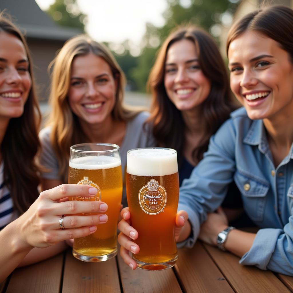 Friends enjoying Michelob Ultra Tap together