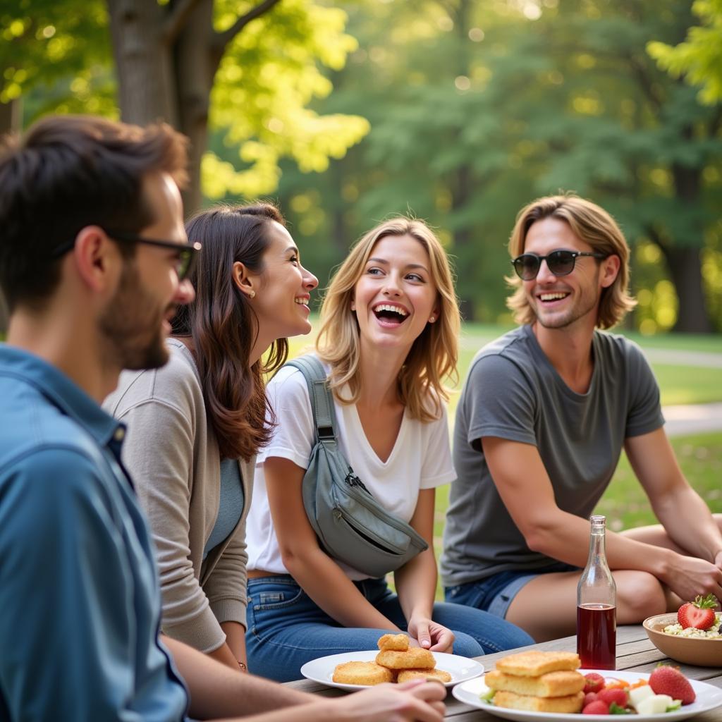 Picnic with Friends and a Diabetes Fanny Pack