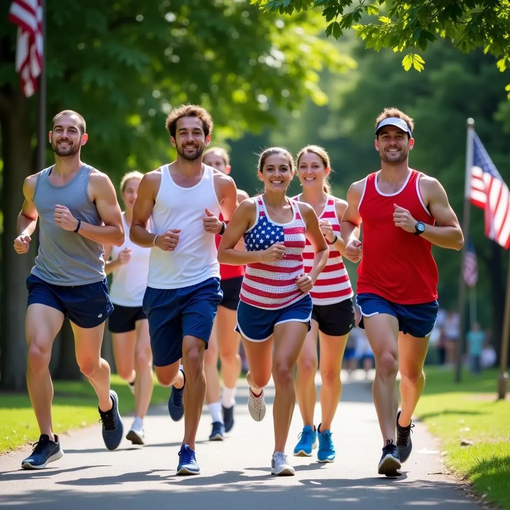 Runners on the Fourth of July