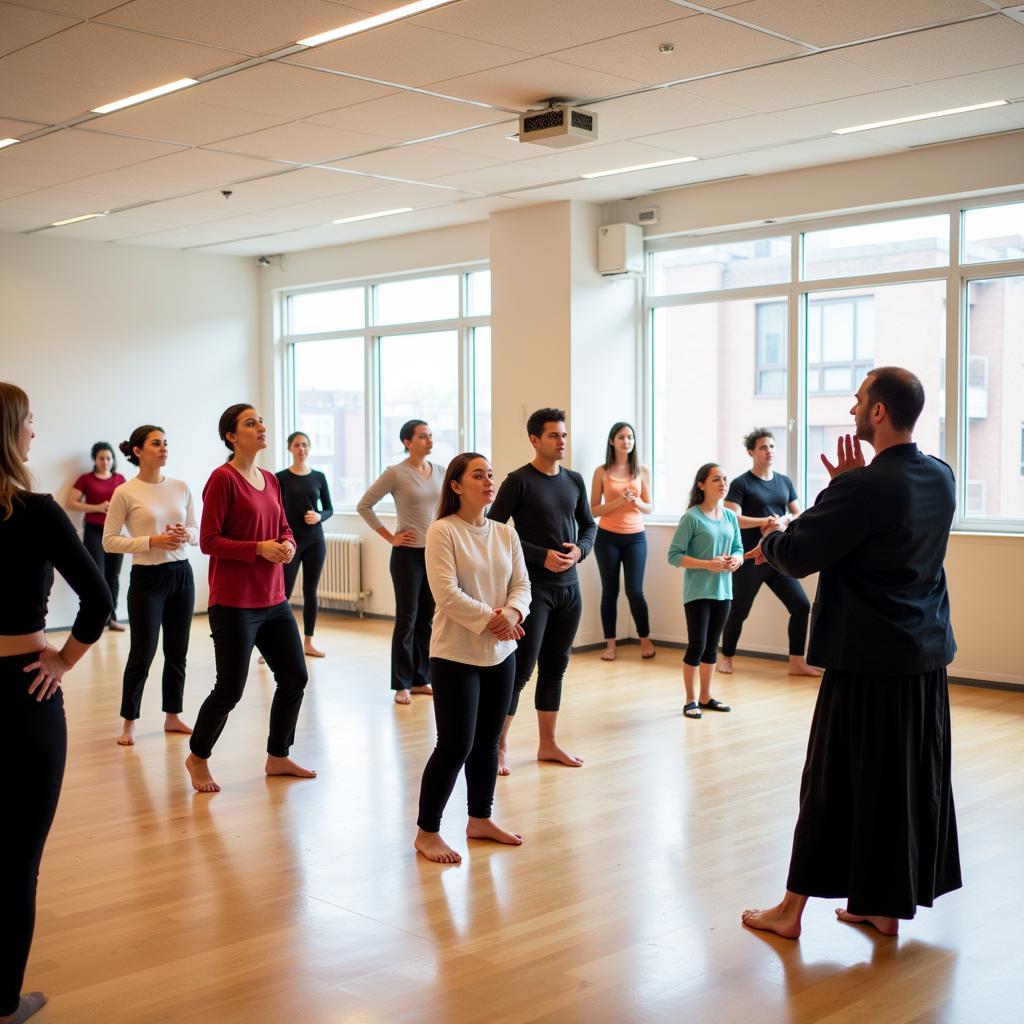 Group Seitai session in a New York City studio