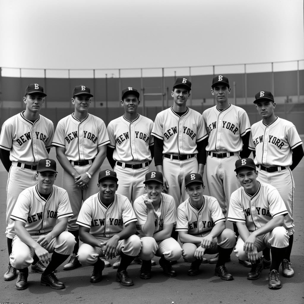 Vintage photo of the Guardian Angels Baseball team