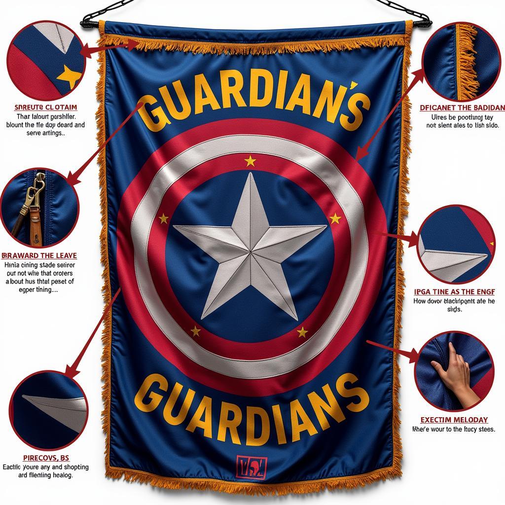 Close-up of the Guardians Flag