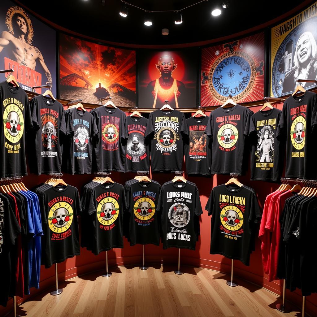 Guns N' Roses Tour T-Shirt Display