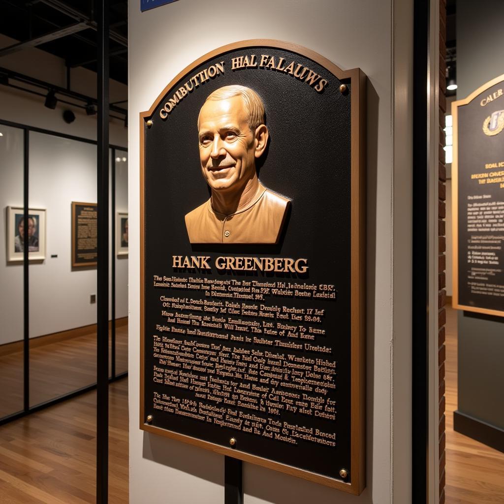 Hank Greenberg's Baseball Hall of Fame Induction