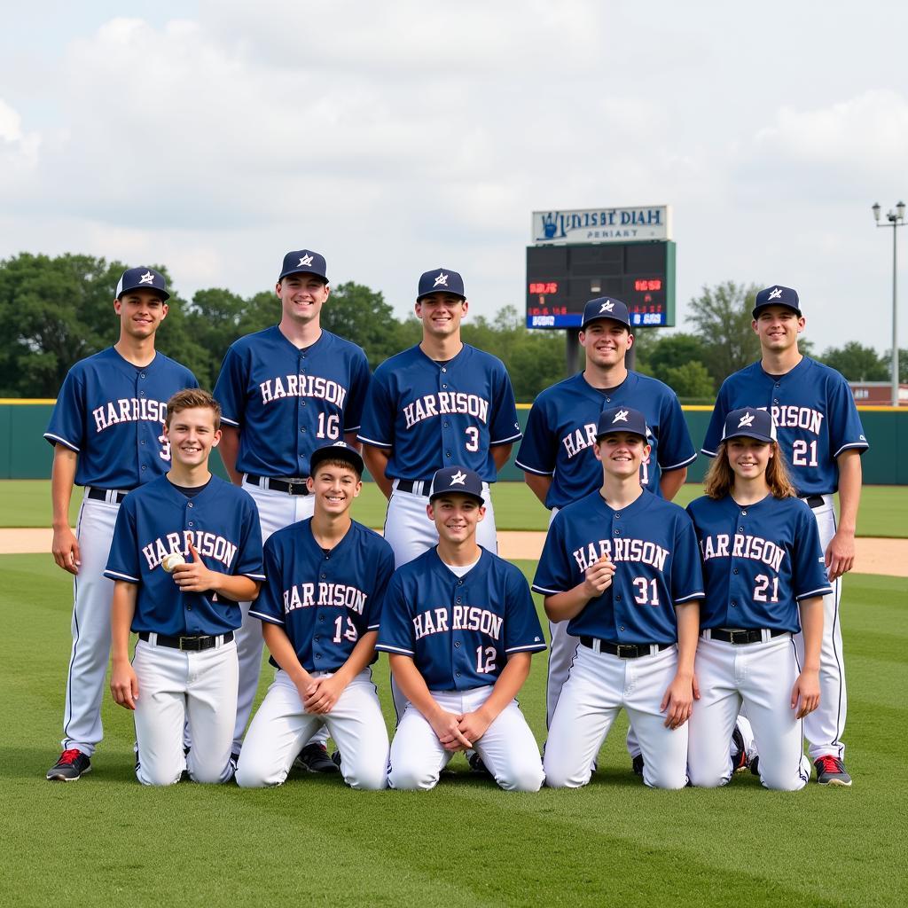 Harrison High School Baseball Team Photo