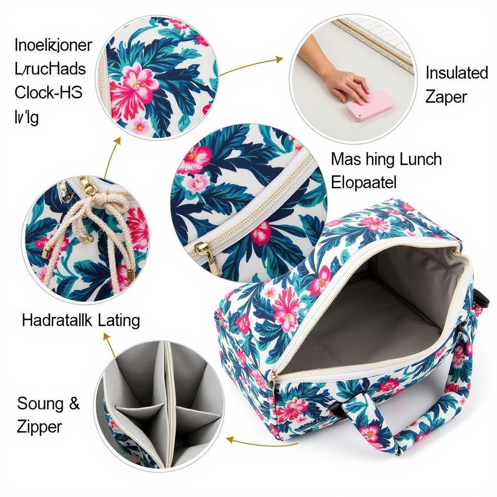 Durable Hawaiian lunch bag with features