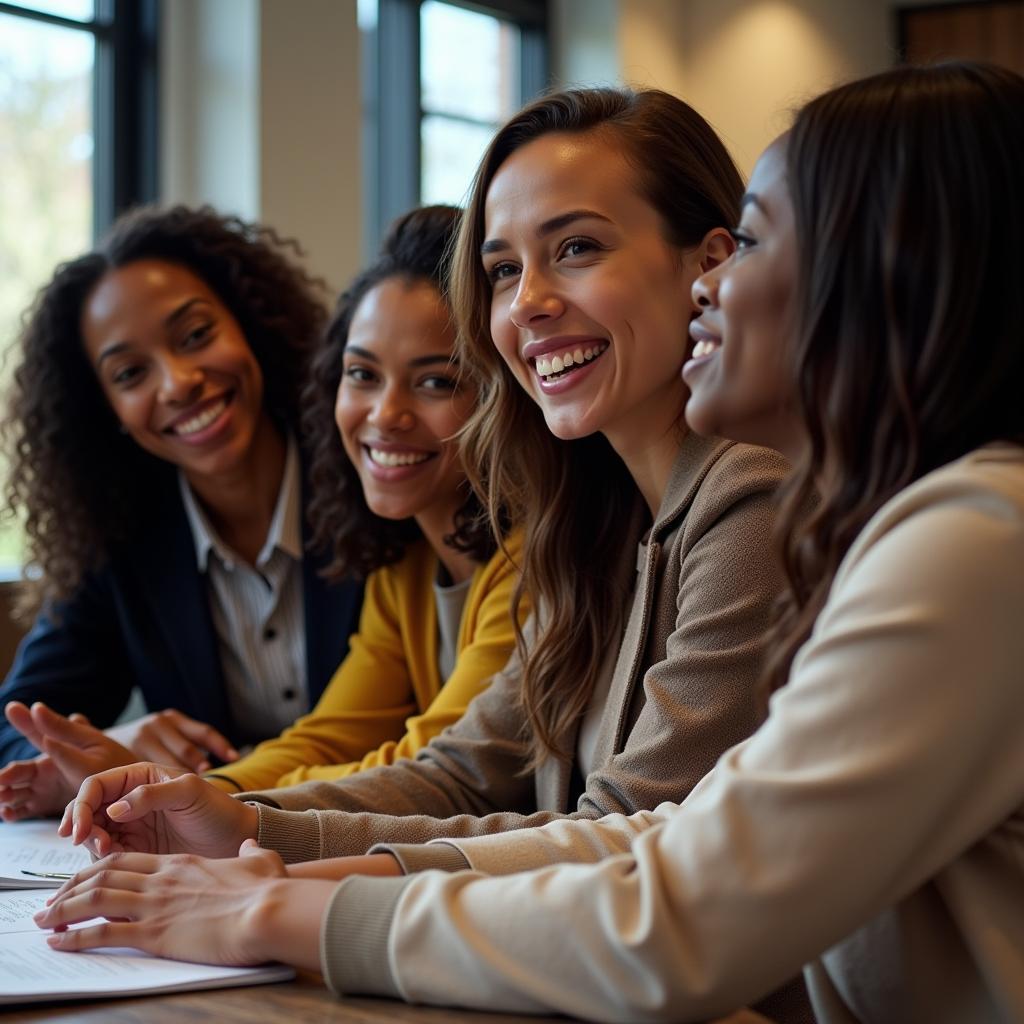 HBCU students collaborating on a project